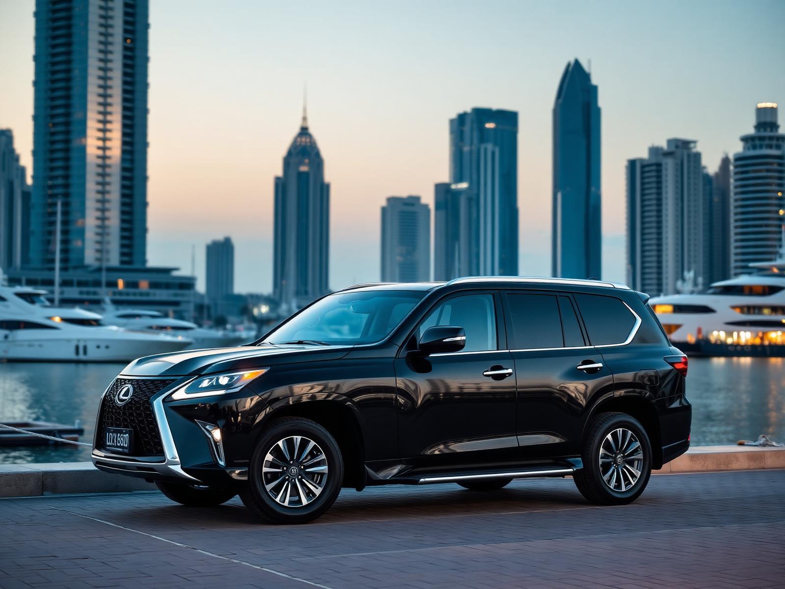 Lexus chauffeur car in the UAE