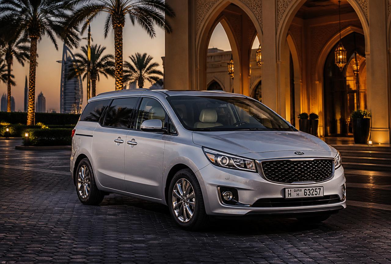 Kia Sedona chauffeur car in the UAE