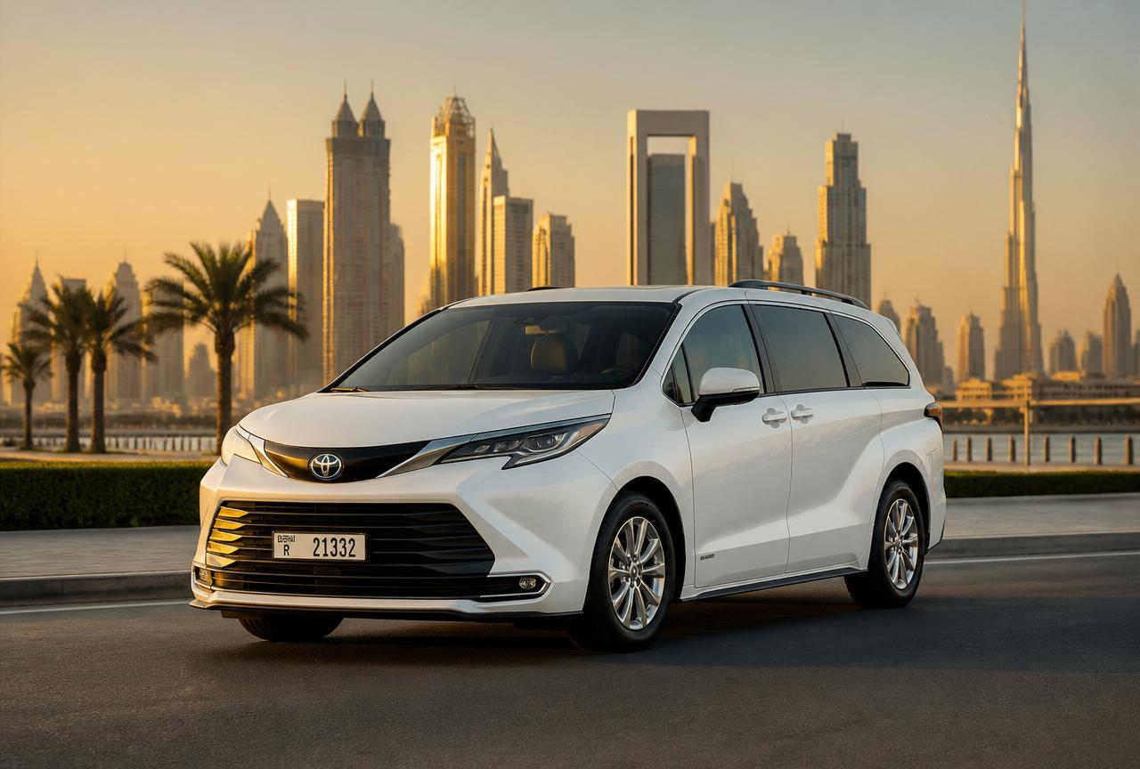 Toyota Sienna chauffeur car in the UAE