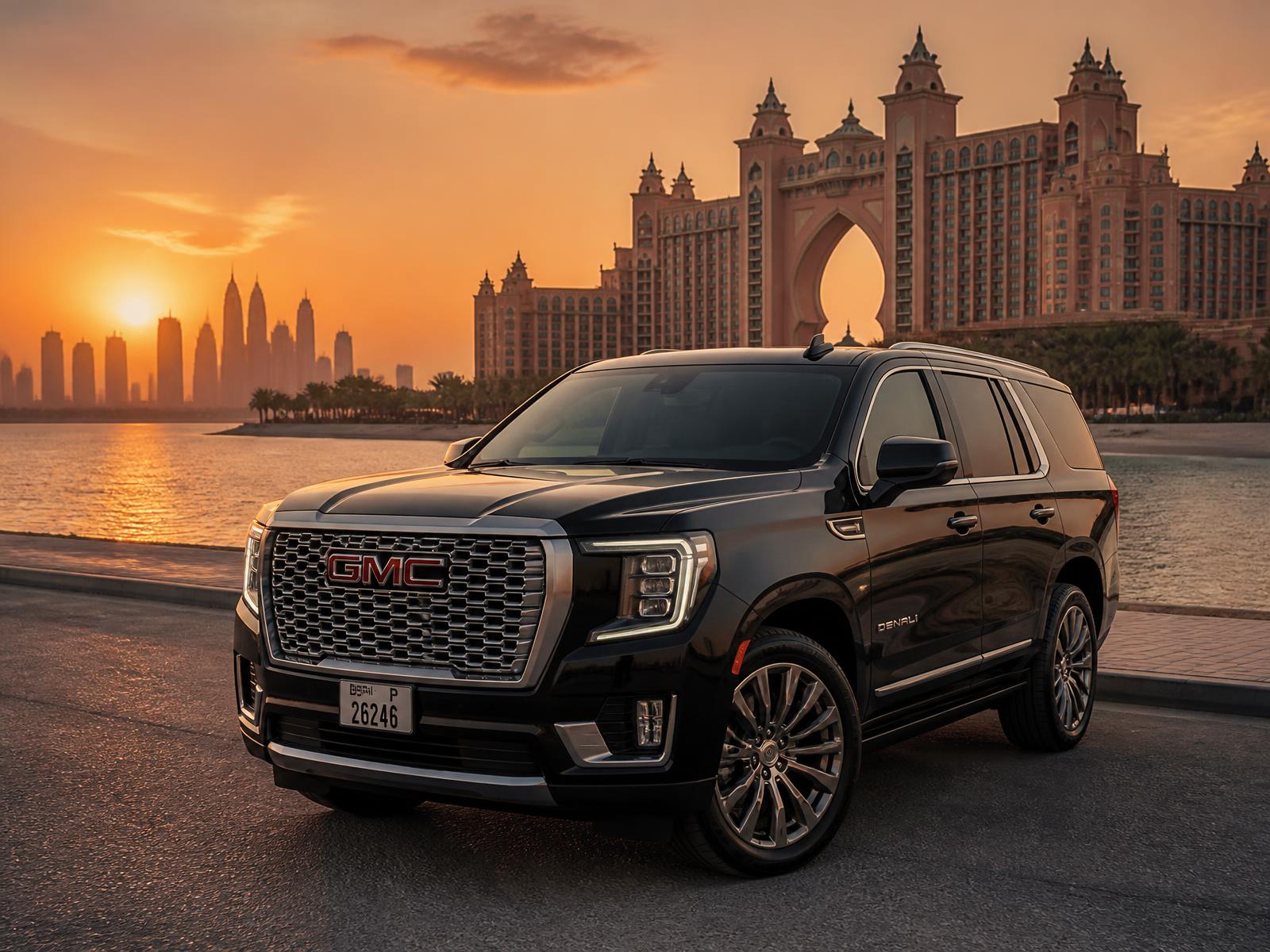 GMC Yukon chauffeur car in the UAE
